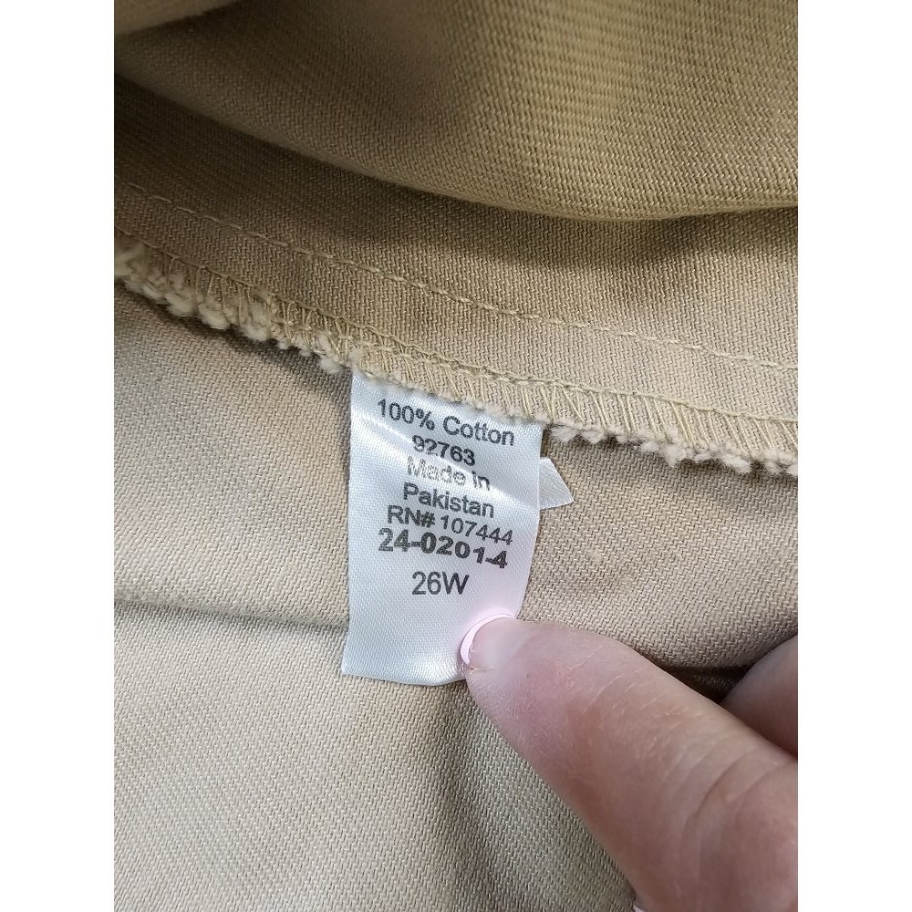 Jessica London Womens Size 26‎ Casual Military Style Khaki Jacket - Picture 9 of 9